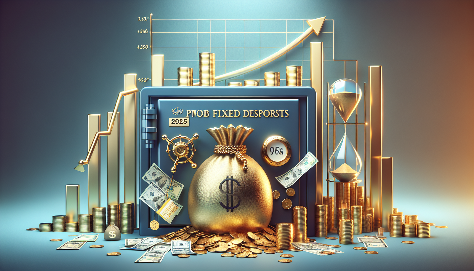 Graphic depicting future PNB fixed deposit rates for 2025.