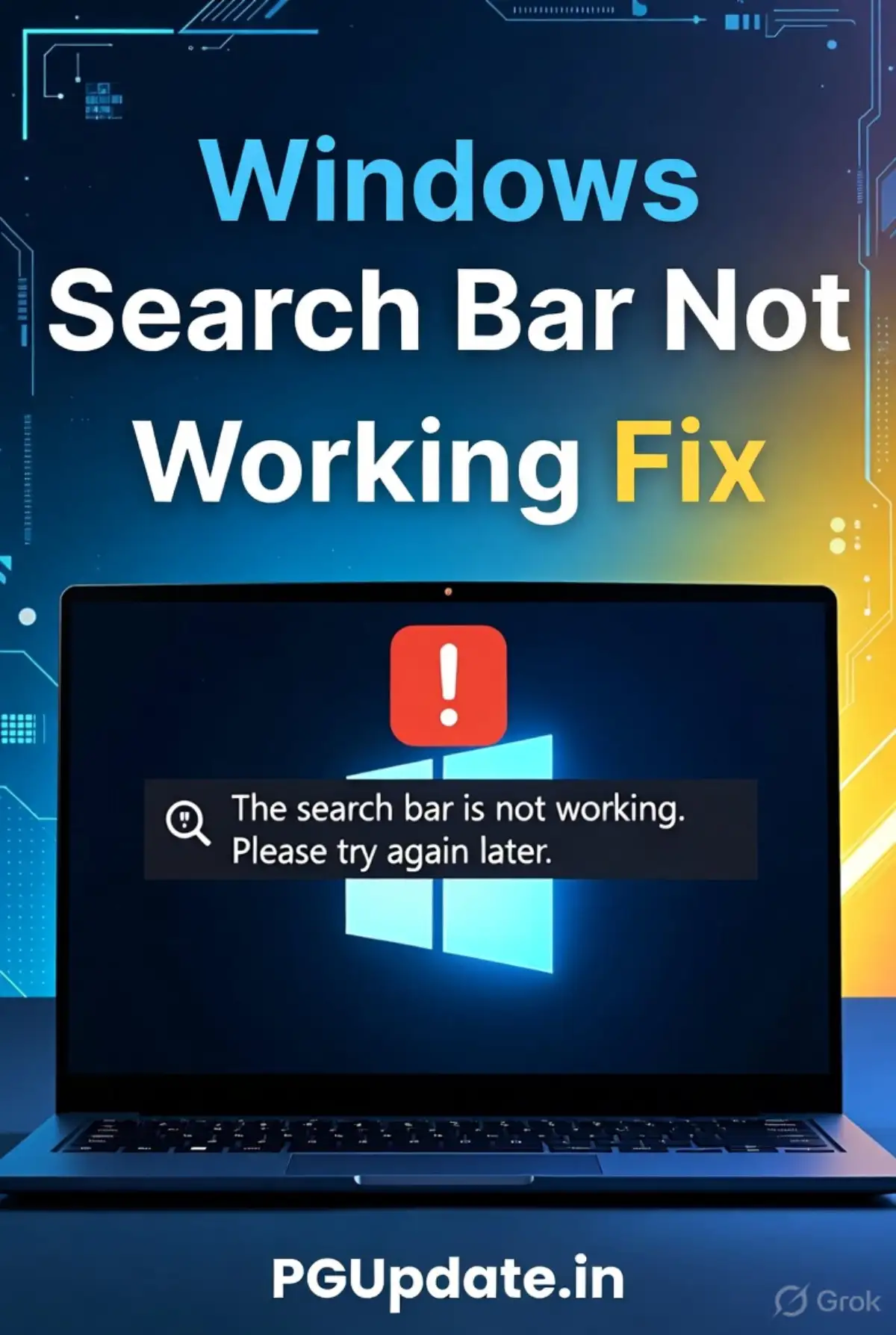 Windows Search Bar Not Working Fix