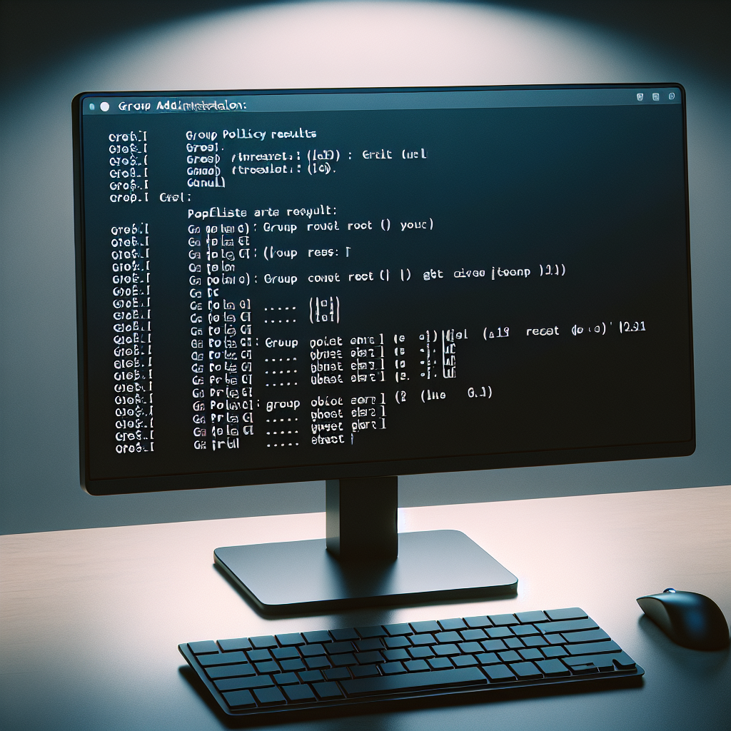 gpresult command check group policy applied Windows